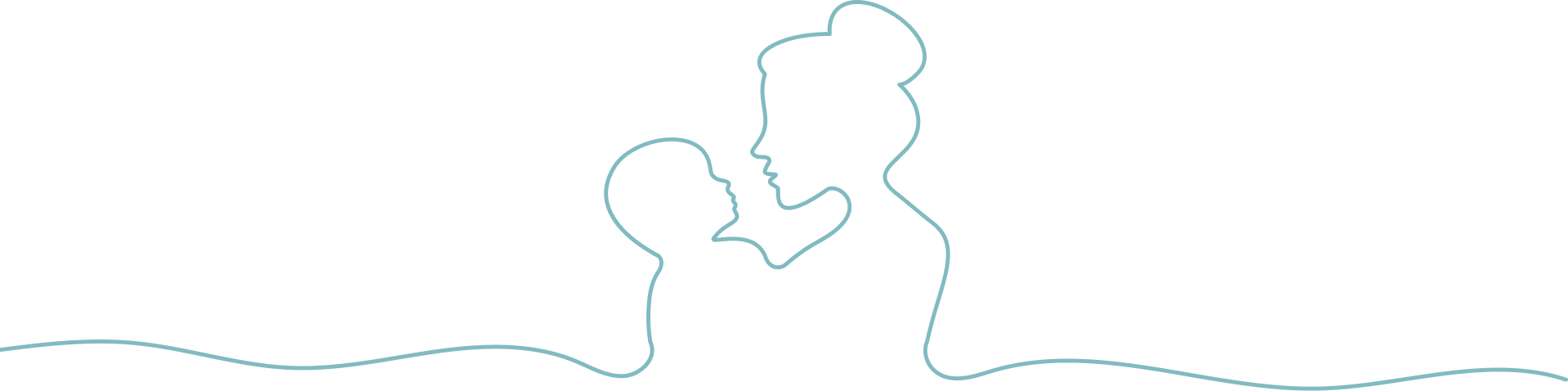 Mother and baby illustration